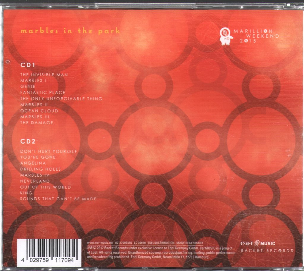 Marillion - Marbles In The Park - Double Cd