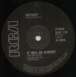 Odyssey (Disco Group) - It Will Be Alright - 12 Inch