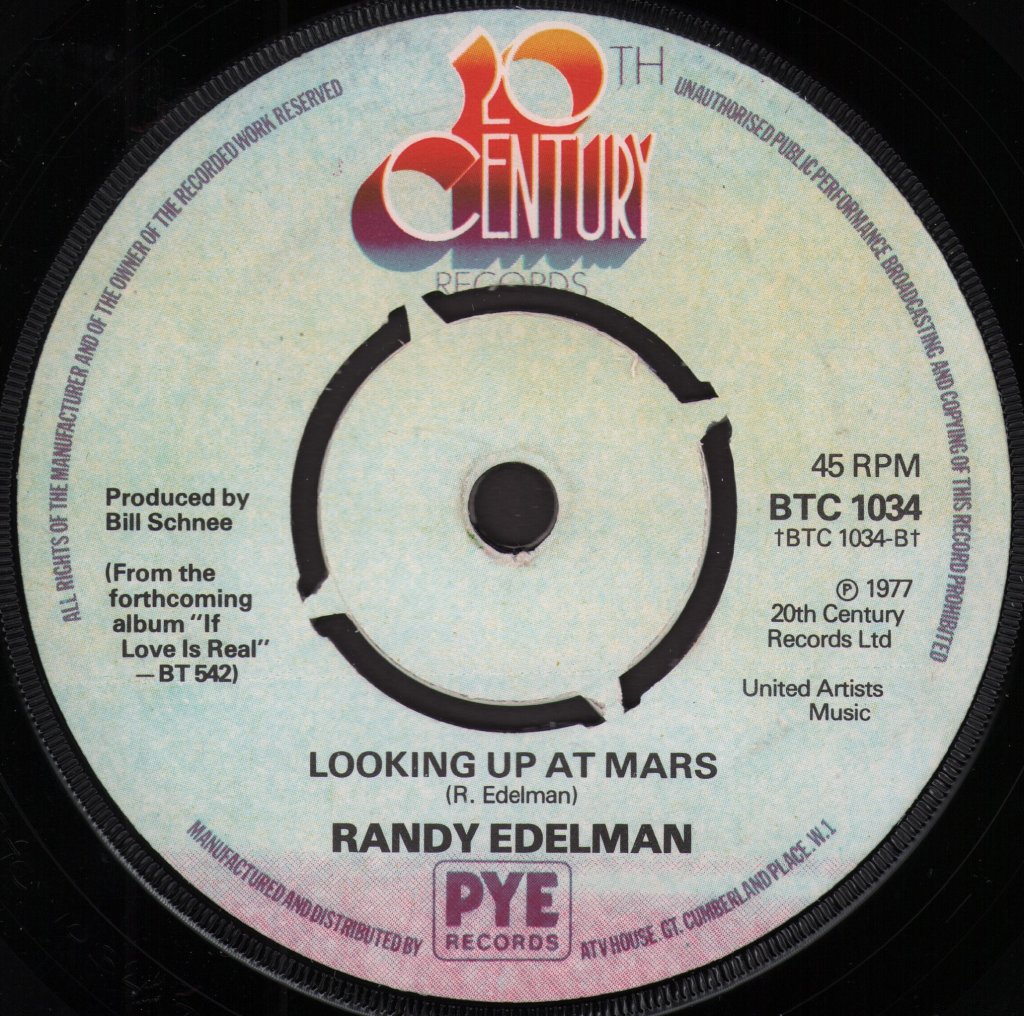 Randy Edelman - Take My Hand - 7 Inch