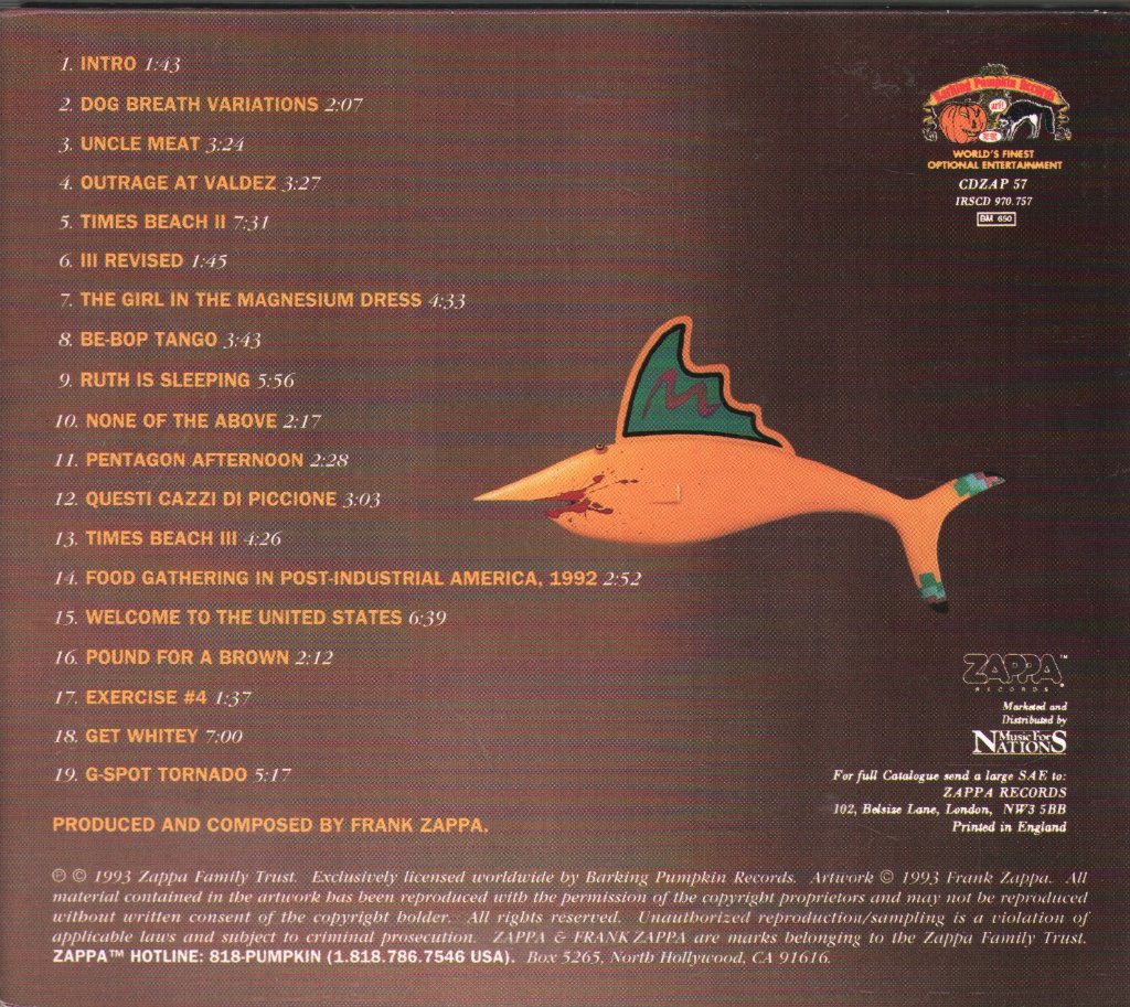 Frank Zappa / Ensemble Modern - Yellow Shark - Cd