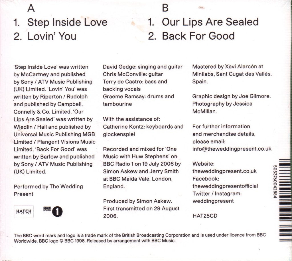 Wedding Present - Huw Stephens Session - Cd