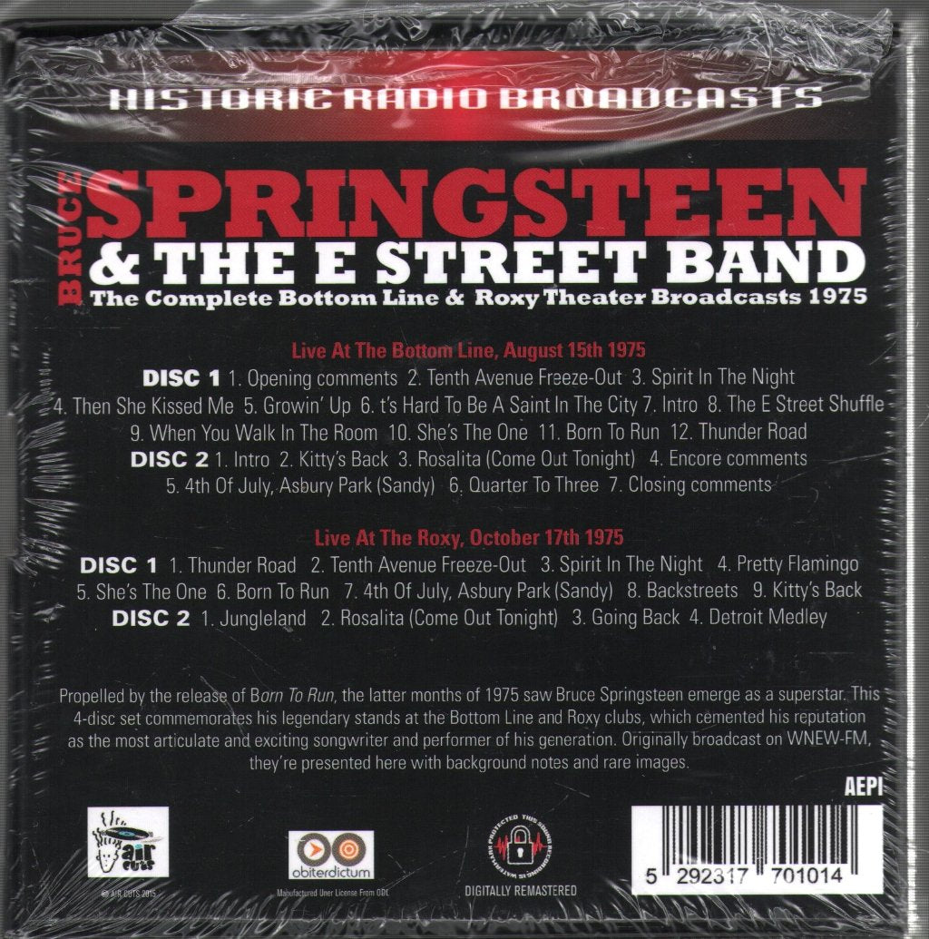 Bruce Springsteen & The E-Street Band - Complete Bottom Line And Roxy Theater Broadcasts 1975 - Cd Set