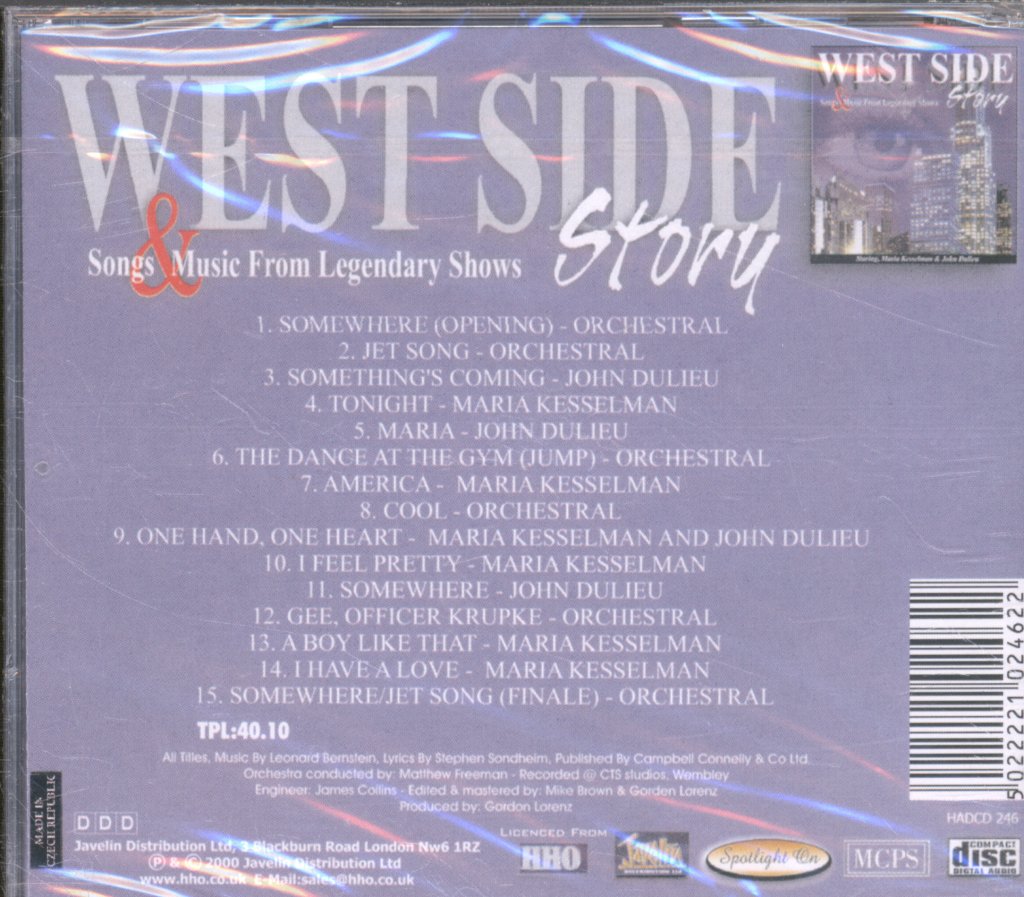 Various Artists - West Side Story & Songs From The Legendary Shows - Cd
