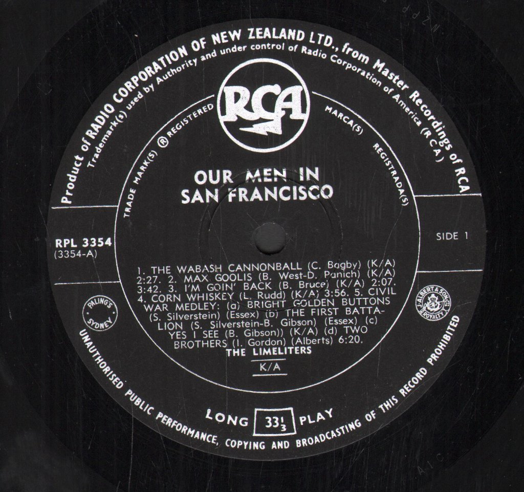 Limeliters - Our Men In San Francisco - Lp