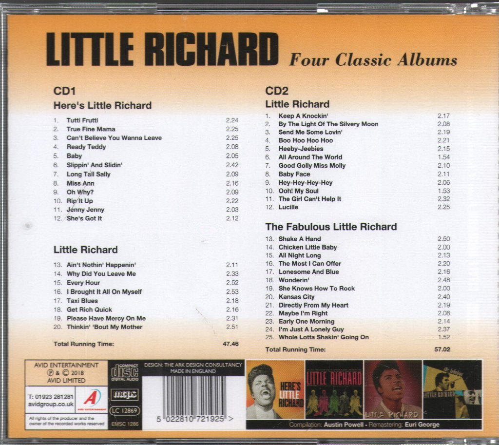 Little Richard - Four Classic Albums - Double Cd