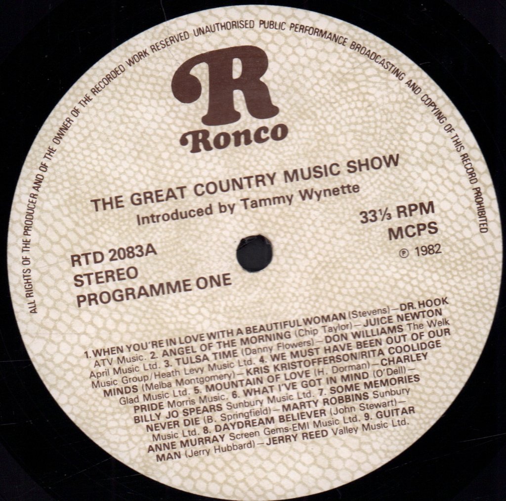 Various Artists - Great Country Music Show - Double Lp