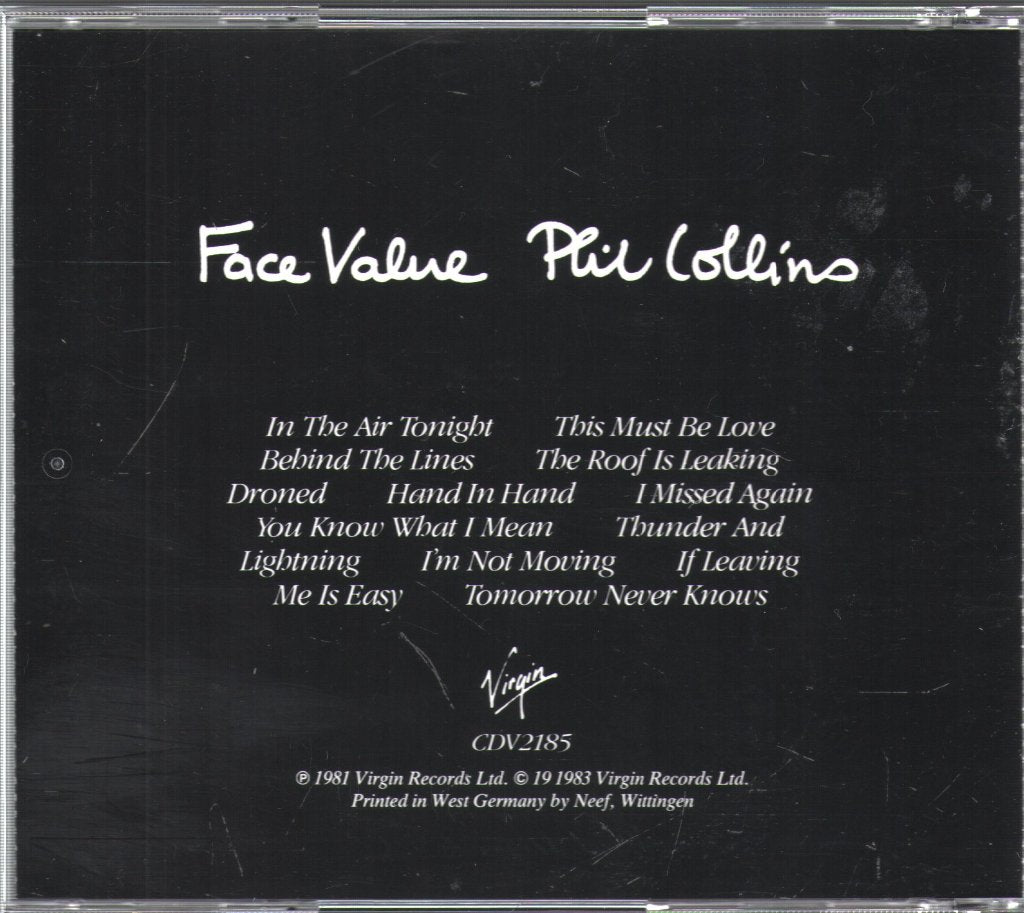 Phil Collins - Face Value - Cd
