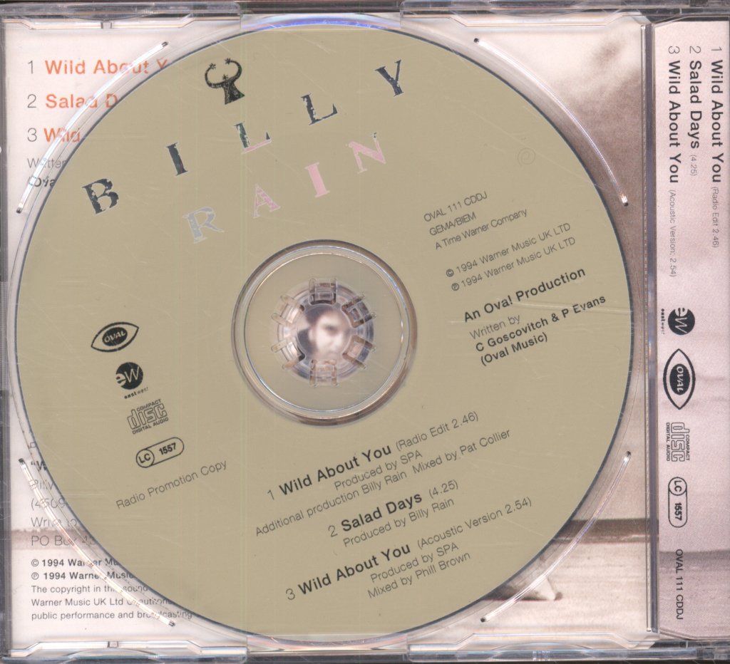 Billy Rain - Wild About You - Cd
