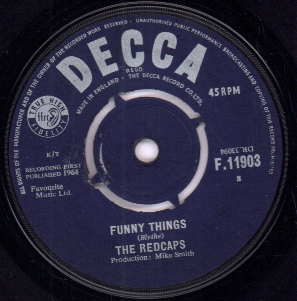 Redcaps - Funny Things - 7 Inch