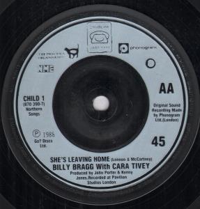 Billy Bragg/Wet Wet Wet - She's Leaving Home/With A Little Help From My Friends - 7 Inch