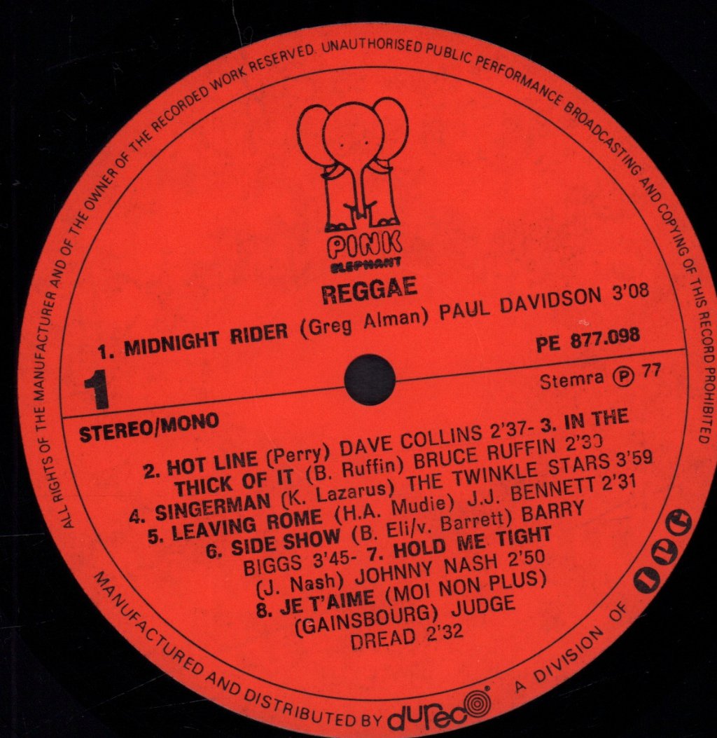 Various Artists - Reggae Side Show Work All Day - Lp