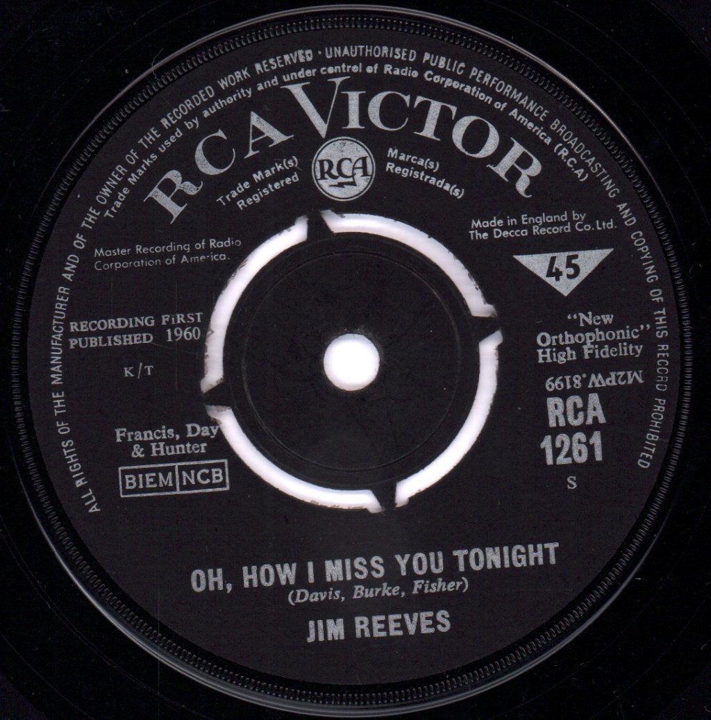 Jim Reeves - You're The Only Good Thing - 7 Inch