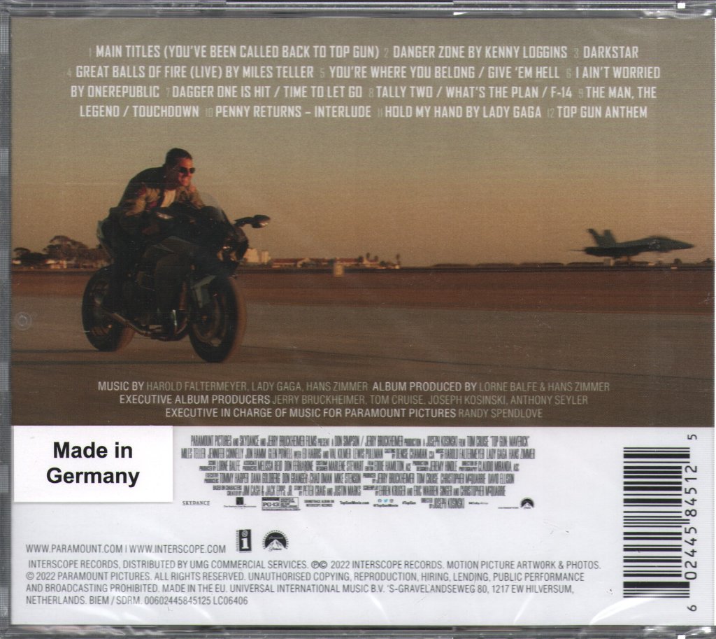 Top Gun: Maverick - Music From The Motion Picture - Cd