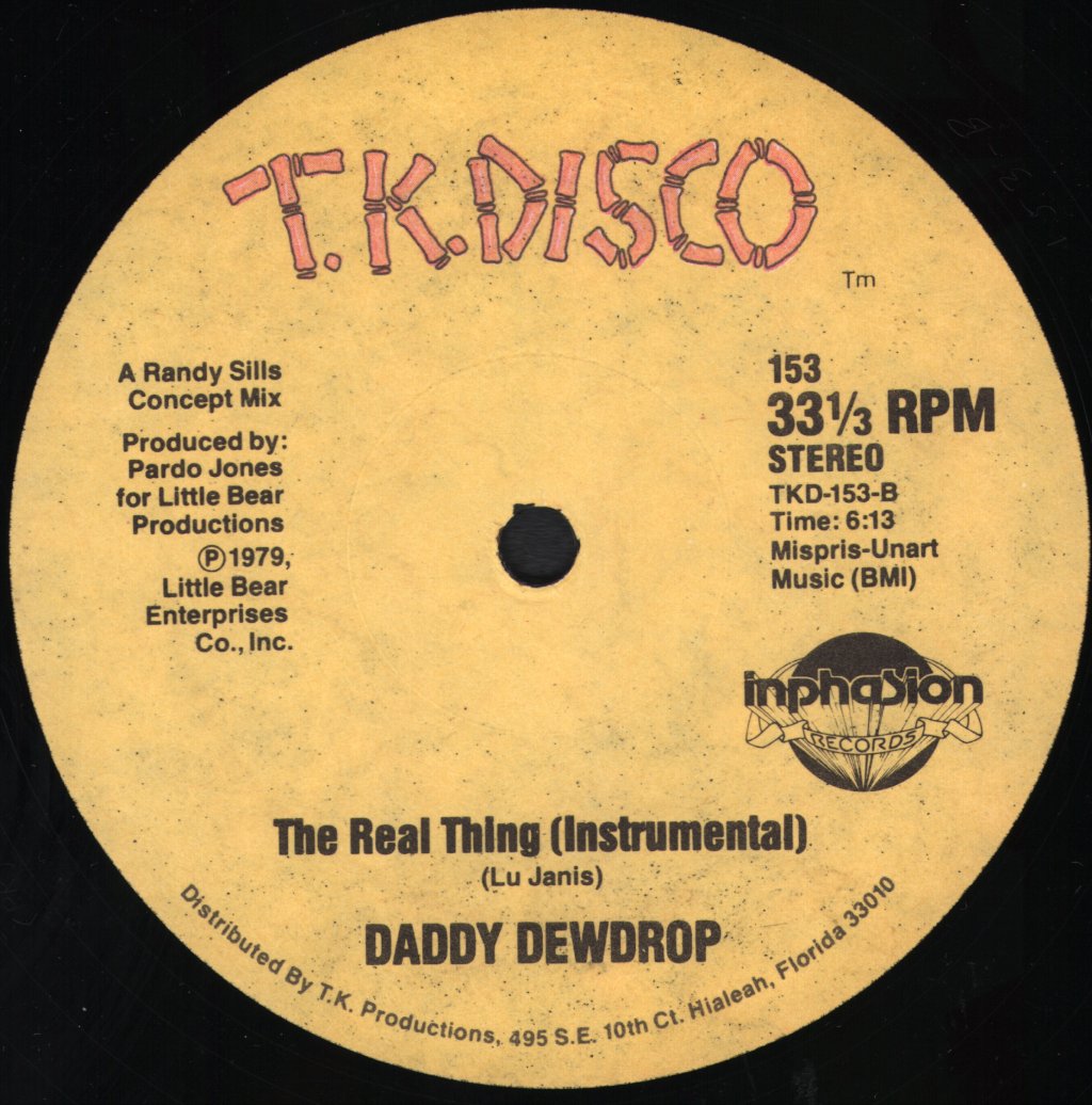 Daddy Dewdrop - Real Thing - 12 Inch