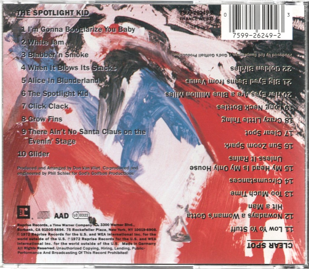 Captain Beefheart And His Magic Band - Spotlight Kid / Clear Spot - Cd