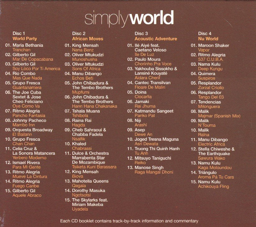 Various Artists - Simply World - Cd Set