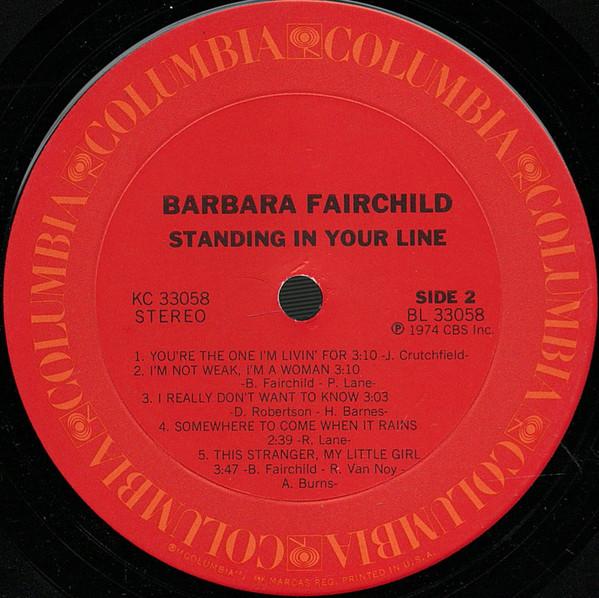 Barbara Fairchild - Standing In Your Line - Lp