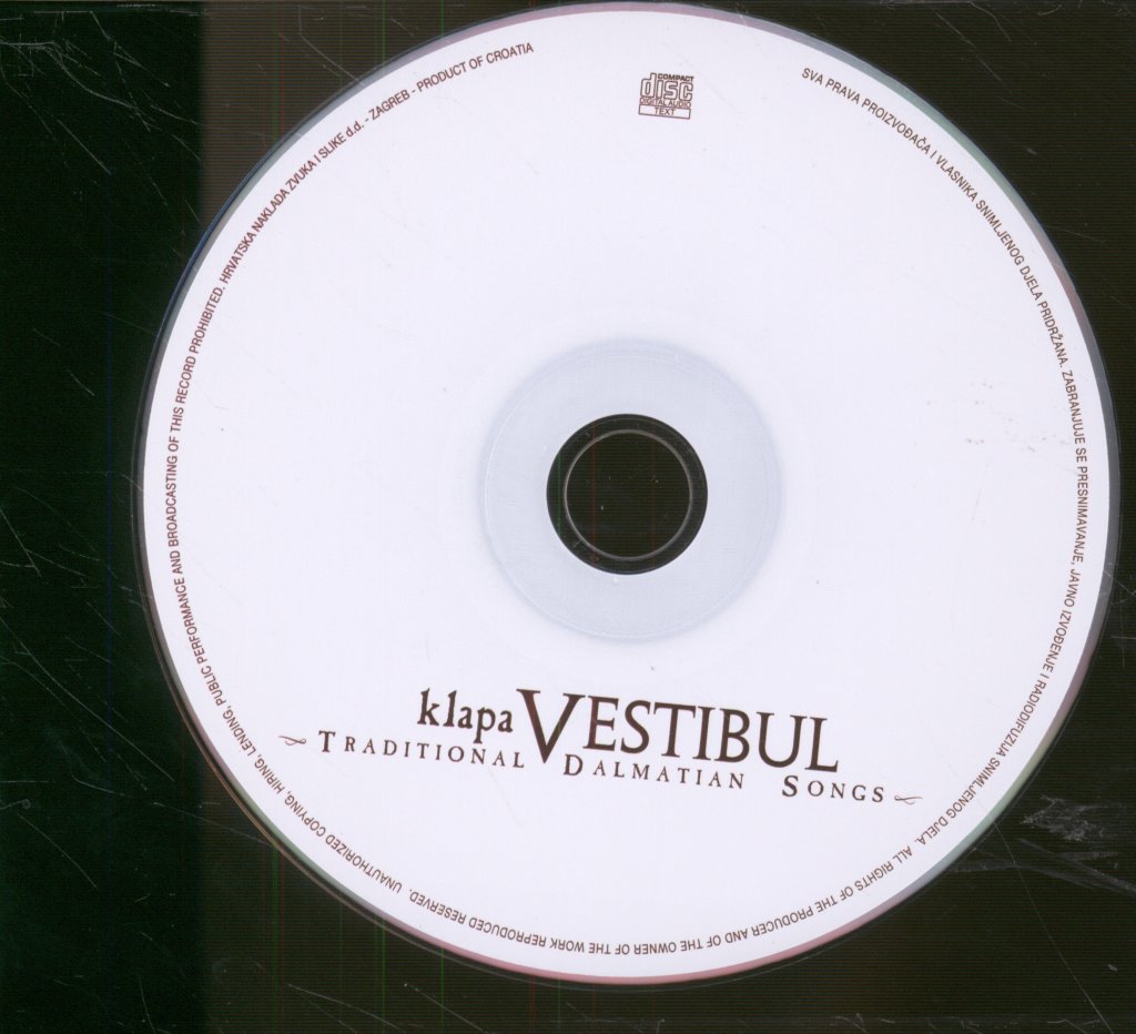 Klapa Vestibule - Traditional Dalmatian Songs - Cd