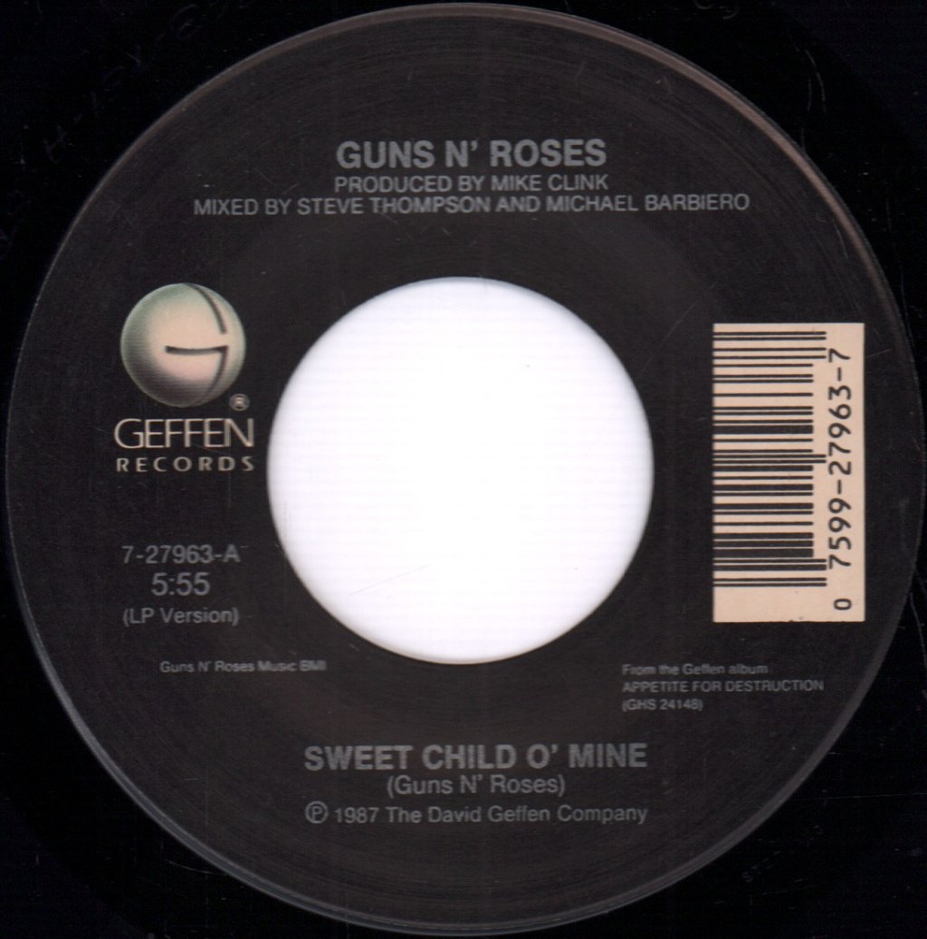 Guns N Roses - Sweet Child O Mine - 7 Inch