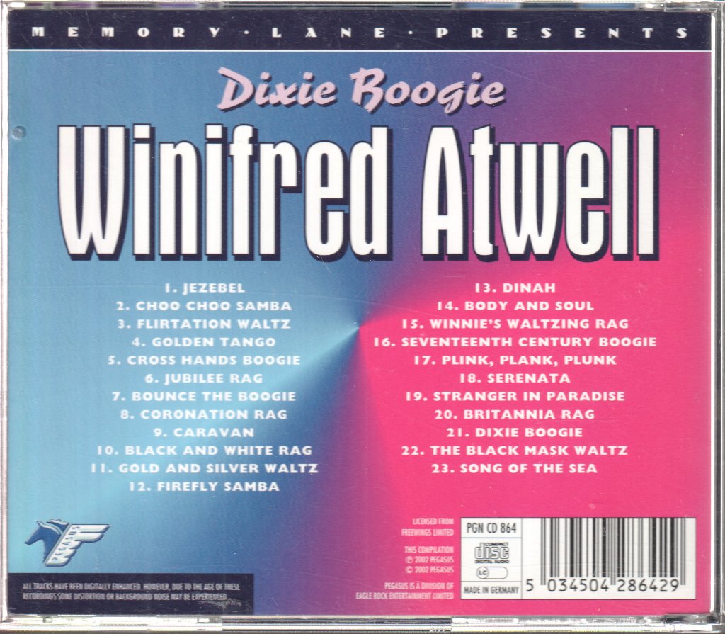 Winifred Atwell - Dixie Boogie - Cd