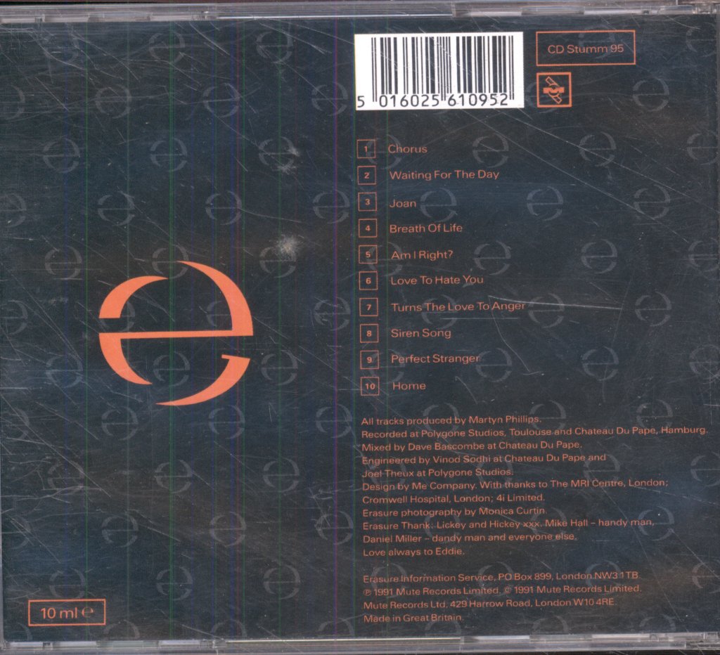 Erasure - Chorus - Cd
