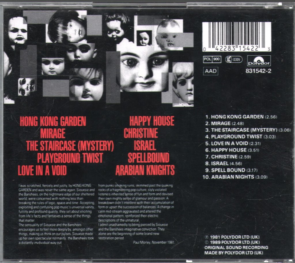 Siouxsie & The Banshees - Once Upon A Time/The Singles - Cd
