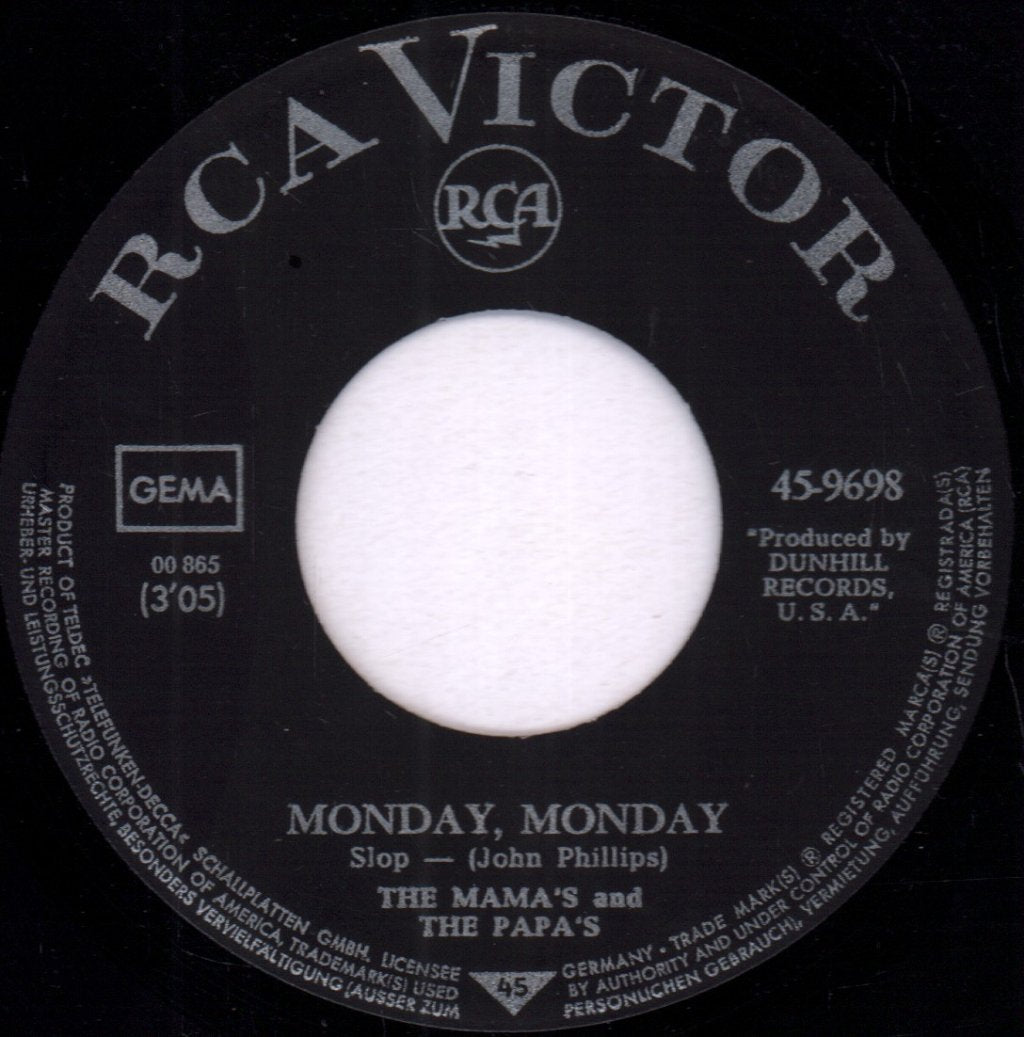 Mamas & The Papas - Monday Monday - 7 Inch