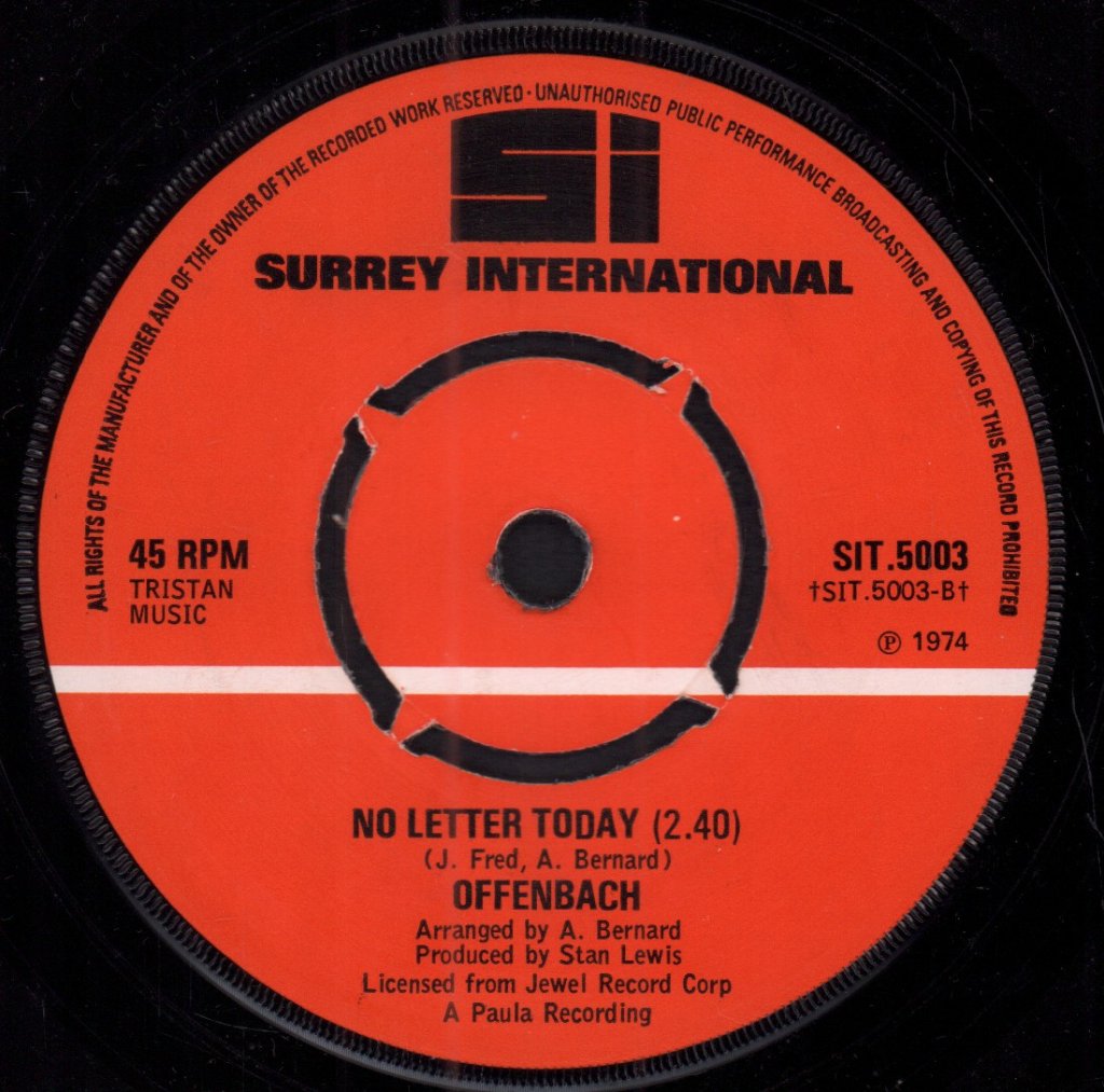 Offenbach (Northern Soul) - Judy In Disguise - 7 Inch