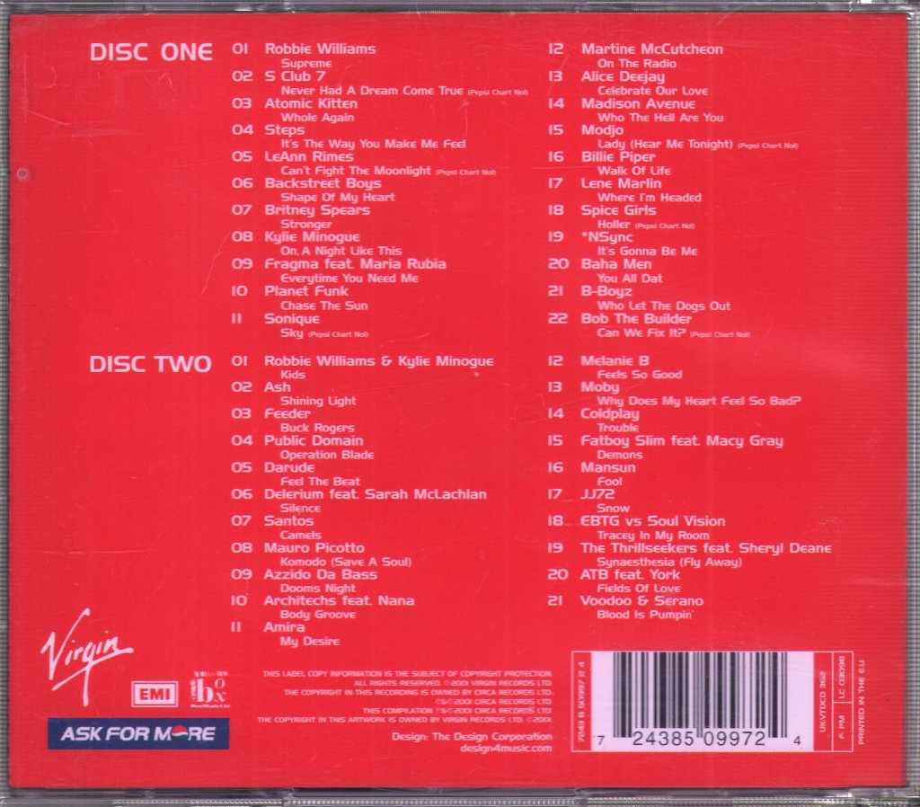 Various Artists - New Pepsi Chart Album - Double Cd
