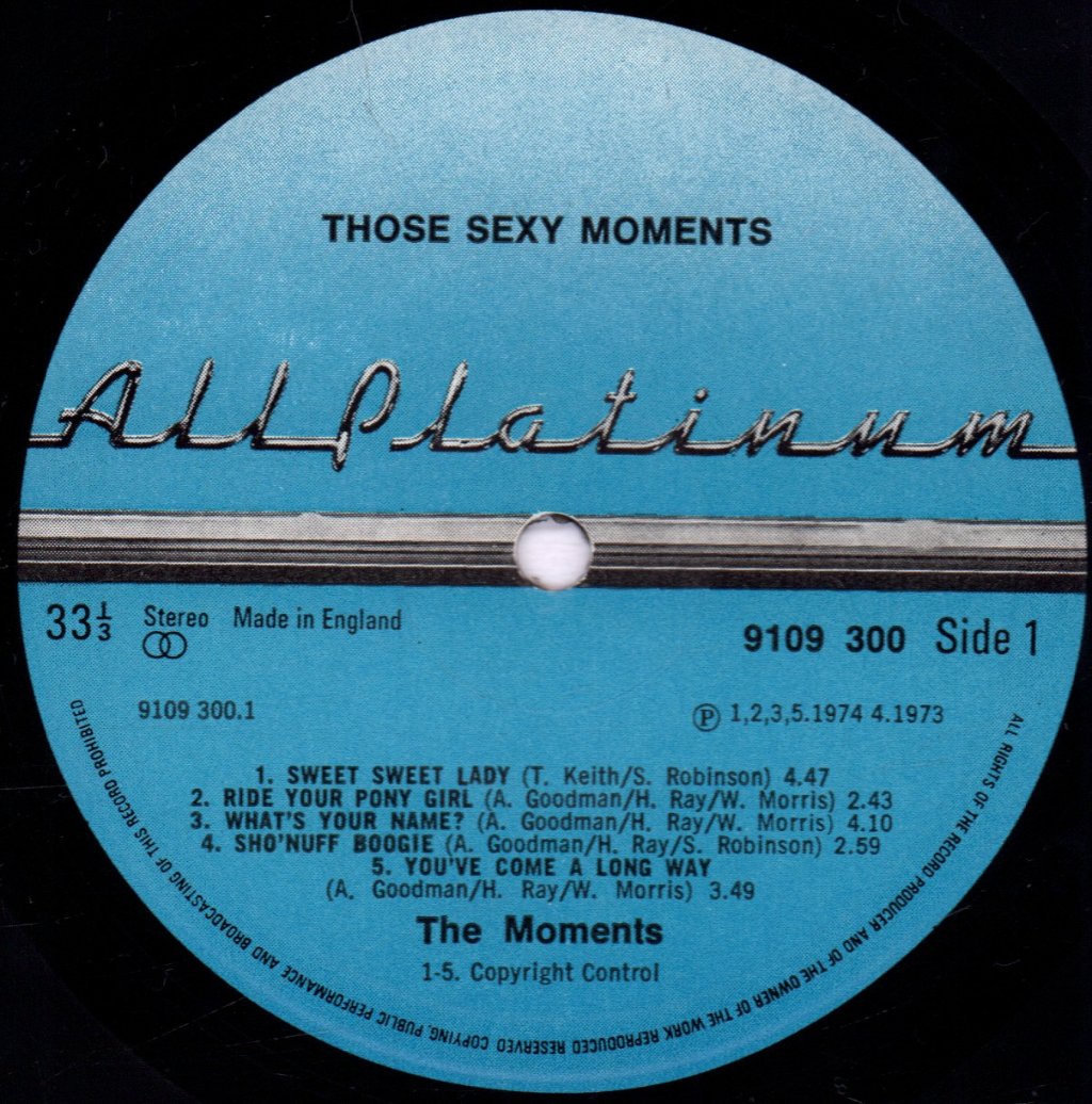 Moments (70'S Group) - Those Sexy Moments - Lp