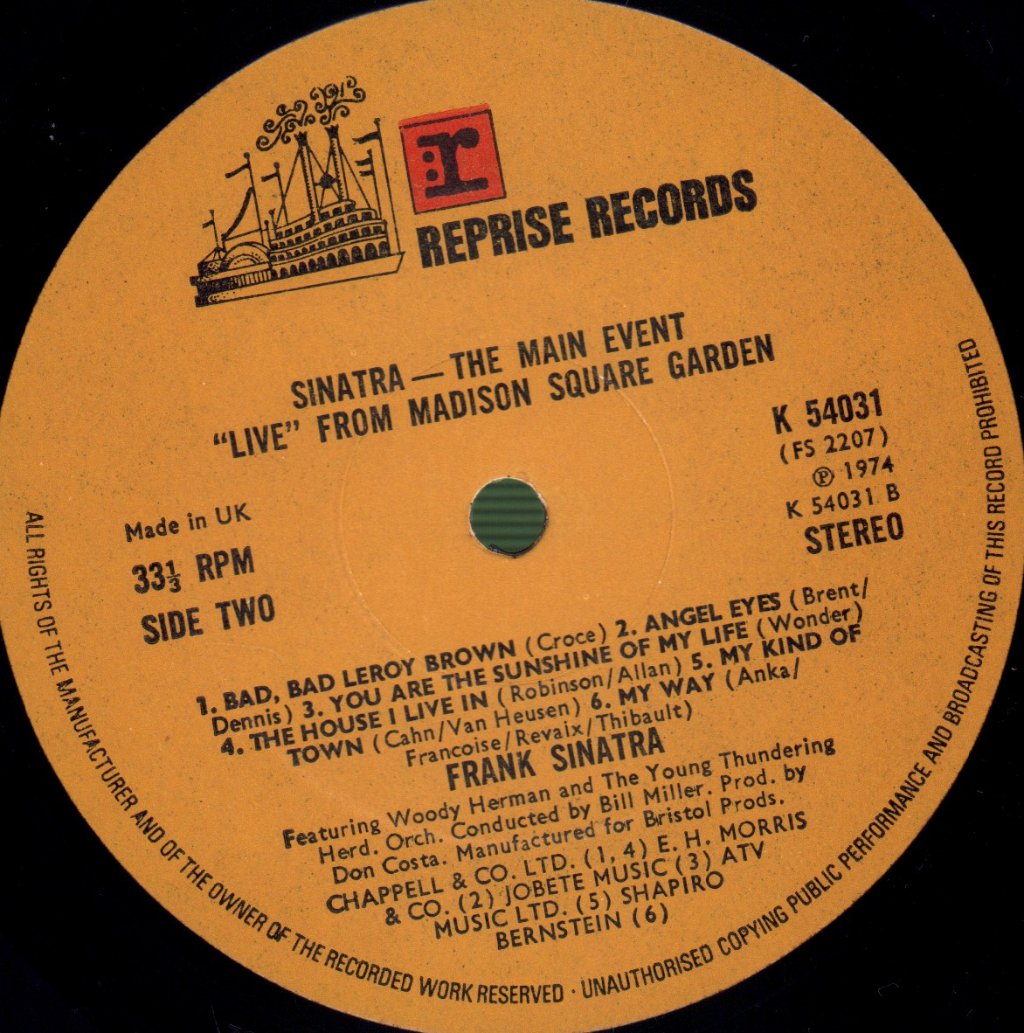 Frank Sinatra - Main Event (Live) - Lp