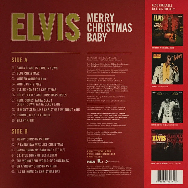Elvis Presley - Merry Christmas Baby - Lp