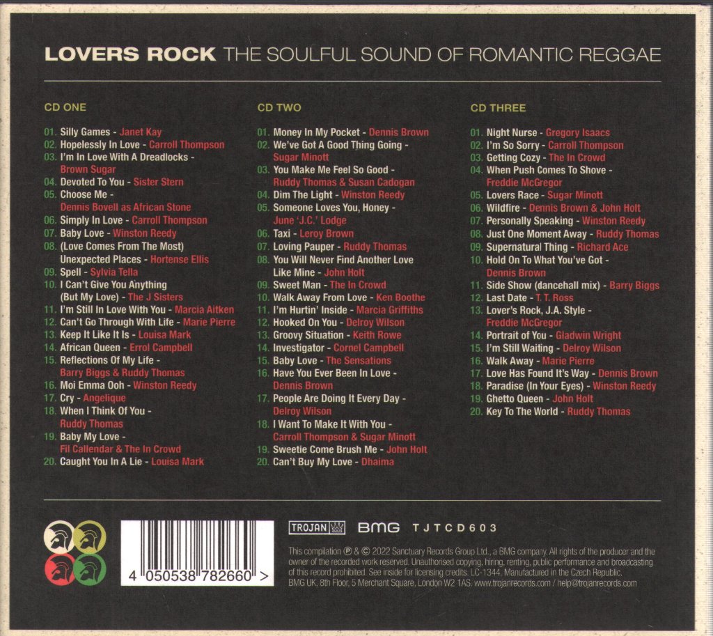 Various Artists - Lovers Rock (The Soulful Sound Of Romantic Reggae) - Triple Cd