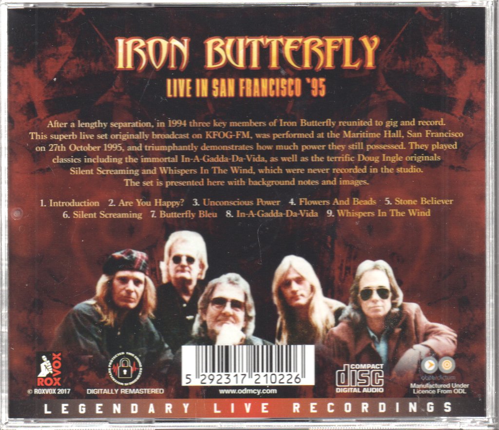 Iron Butterfly - Live In San Francisco '95 - Cd