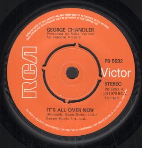 George Chandler - It's All Over Now - 7 Inch