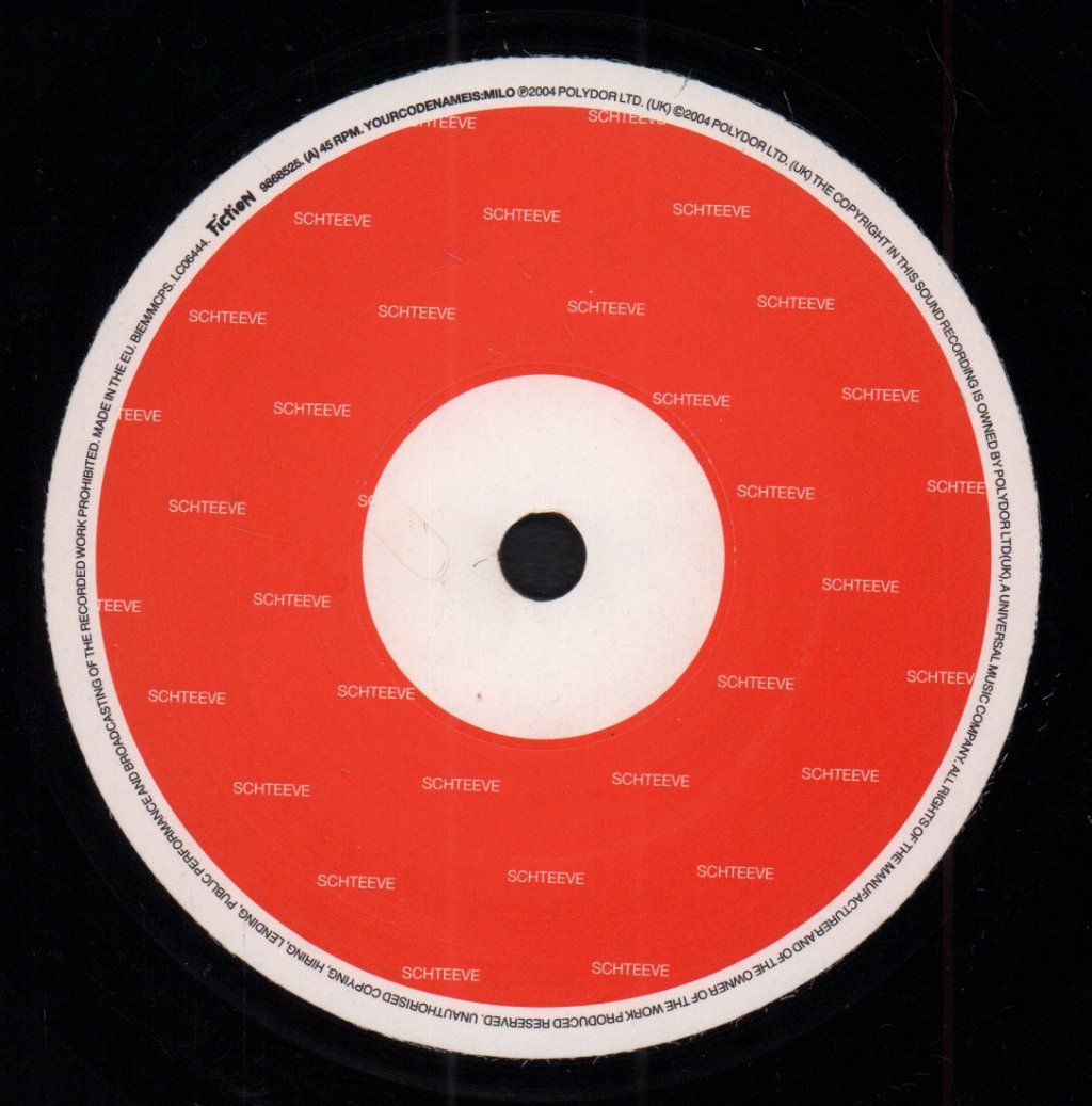 Yourcodenameis:milo - Schteeve - 7 Inch