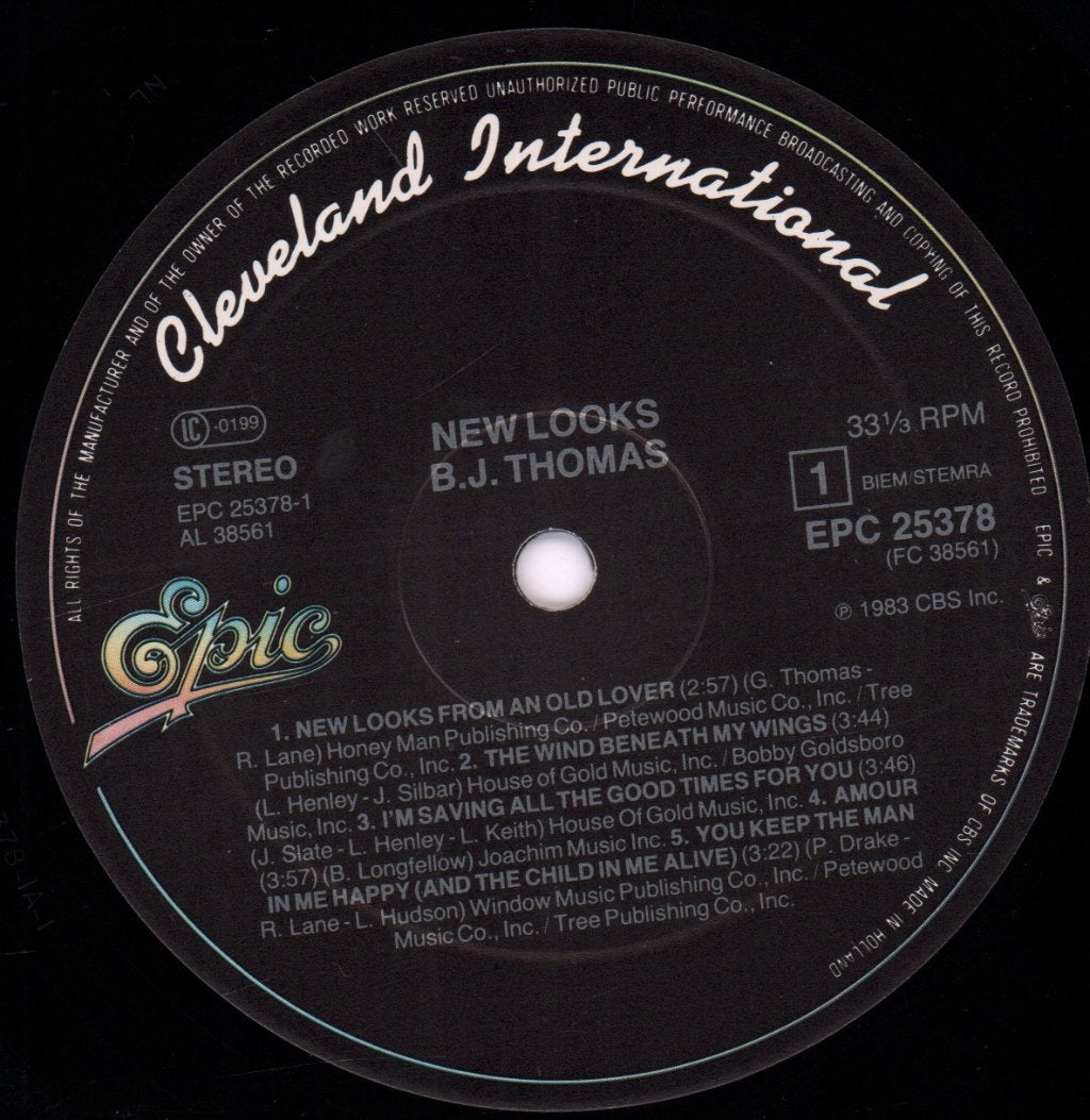 B.J.Thomas - New Looks - Lp