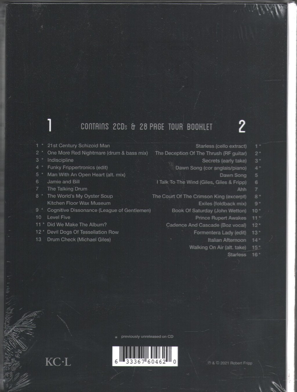 King Crimson - Elements (2021 Tour Box) - Cd Set