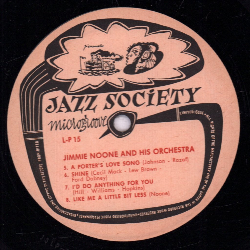 Jimmie Noone And His Orchestra - Jimmie Noone And His Orchestra - 10 Inch