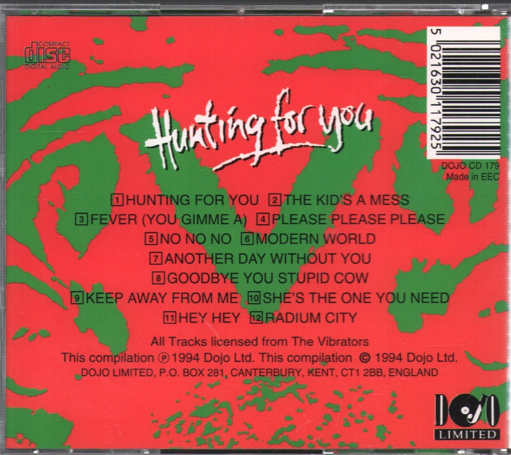 Vibrators - Hunting For You - Cd