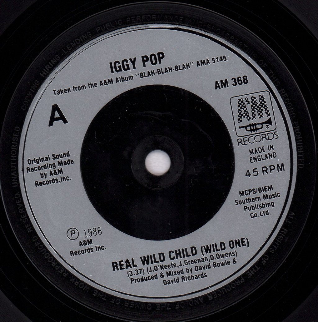 Iggy Pop - Real Wild Child - 7 Inch