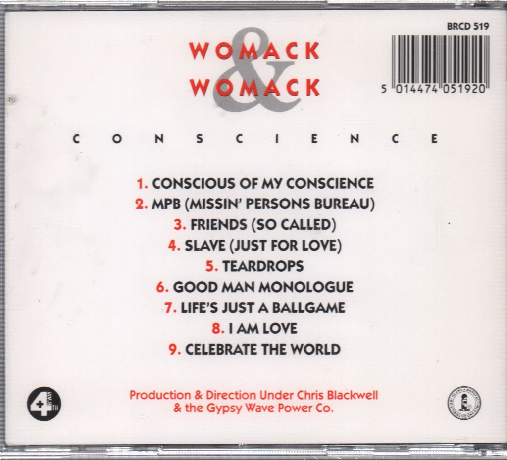 Womack And Womack - Conscience - Cd