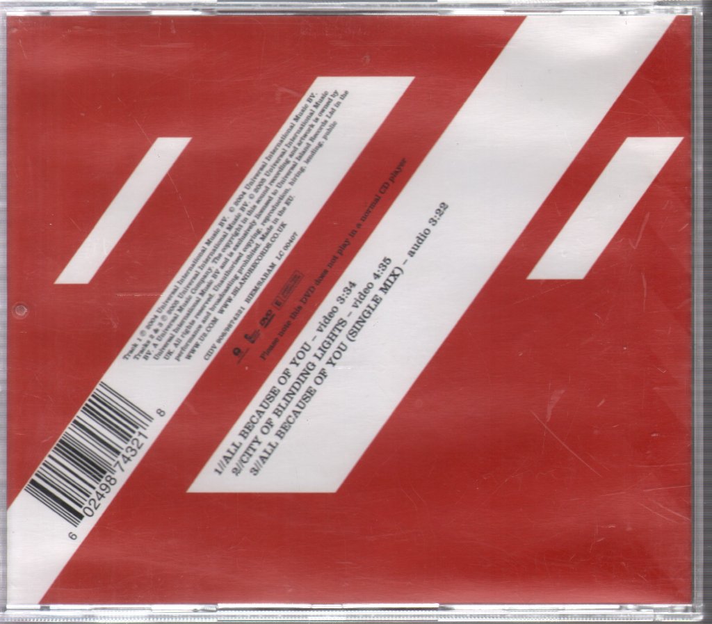 U2 - All Because Of You - Dvd