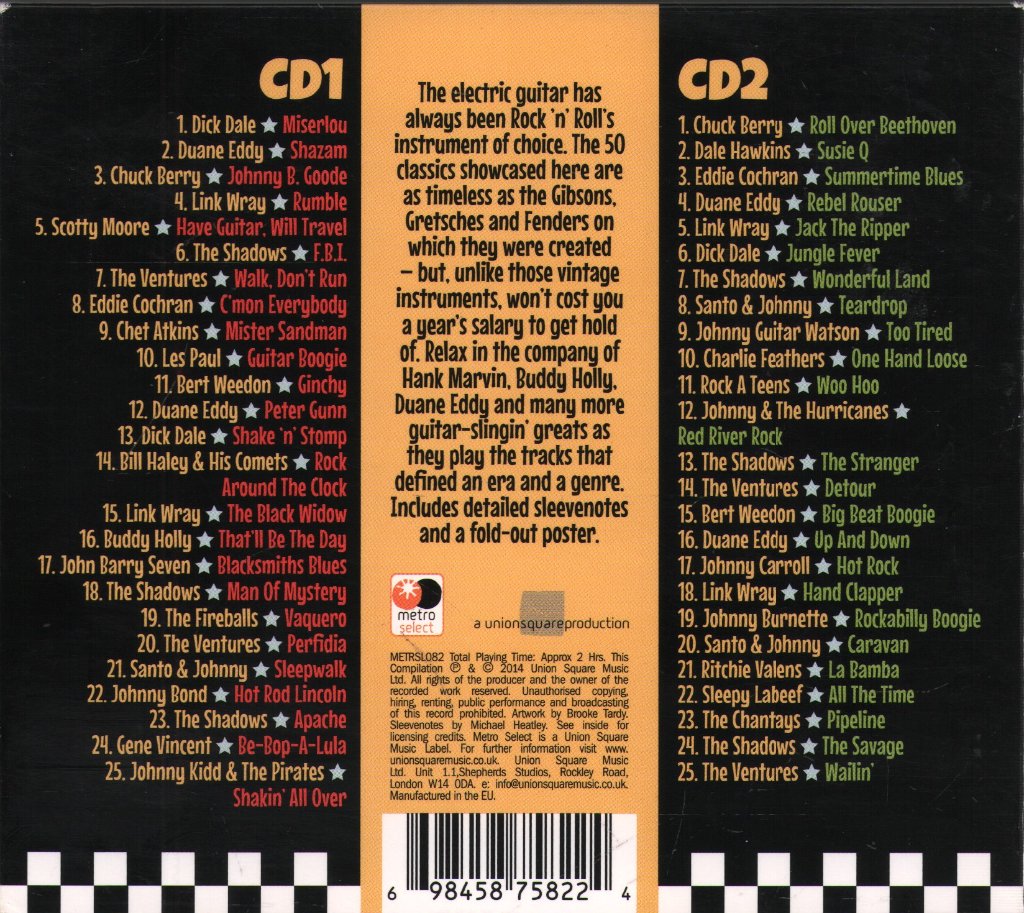 Various Artists - Rock 'N' Roll Guitar Greats - Cd Set