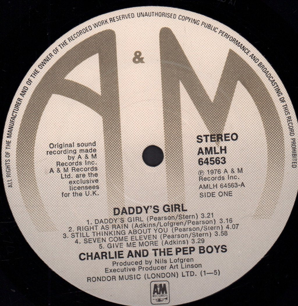 Charlie And The Pep Boys - Daddy's Girl - Lp