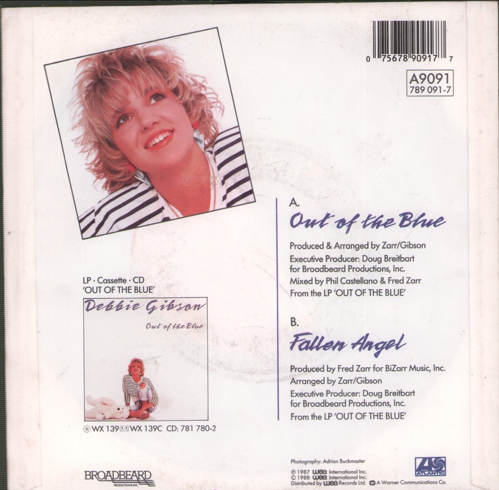 Debbie Gibson - Out Of The Blue - 7 Inch