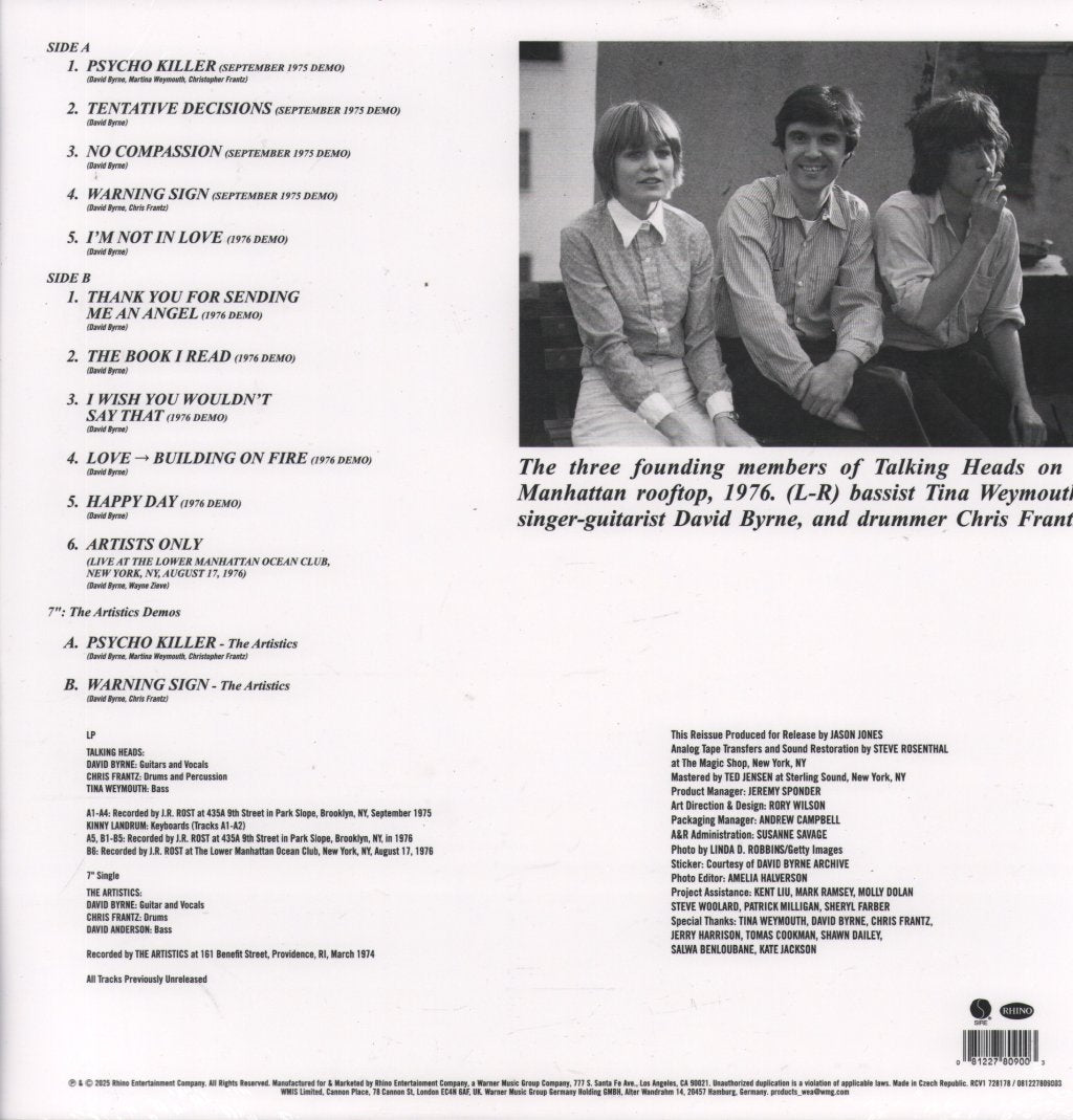 Talking Heads - Tentative Decisions: Demos & Live (Black Friday 2025) - Lp