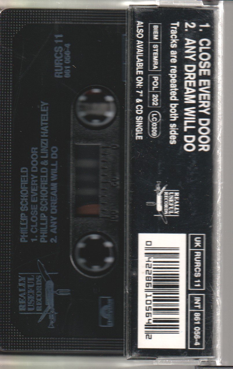 Phillip Schofield - Close Every Door - Cassette