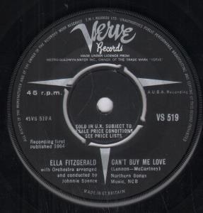 Ella Fitzgerald - Can't Buy Me Love - 7 Inch