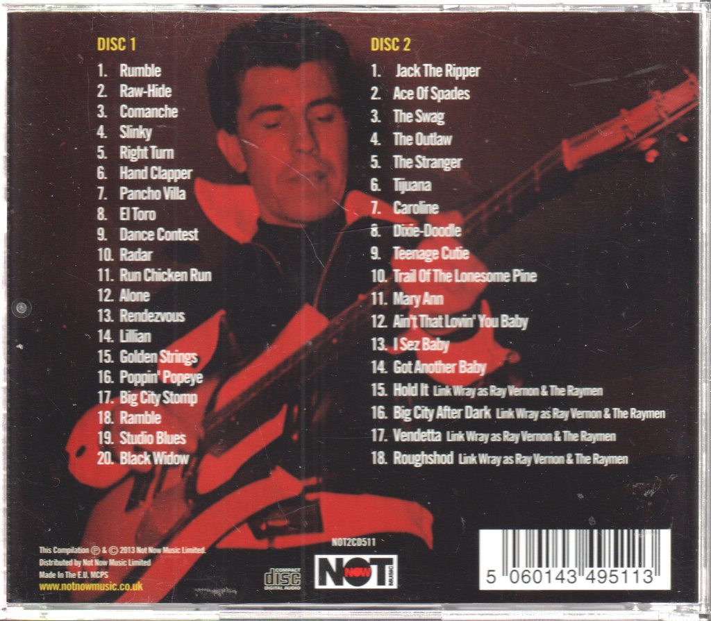 Link Wray - Rumbling Guitar Sound Of Link Wray - Double Cd